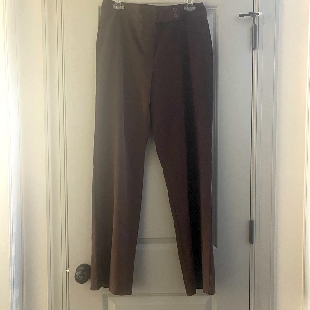 Gloria Vanderbilt brown dress pants size 10